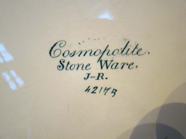 An exceptionally large and beautiful English transfer printed Stoneware serving platter made between 1830-1841. — image 2